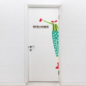 WELCOME CLOWN Door Decal - $15